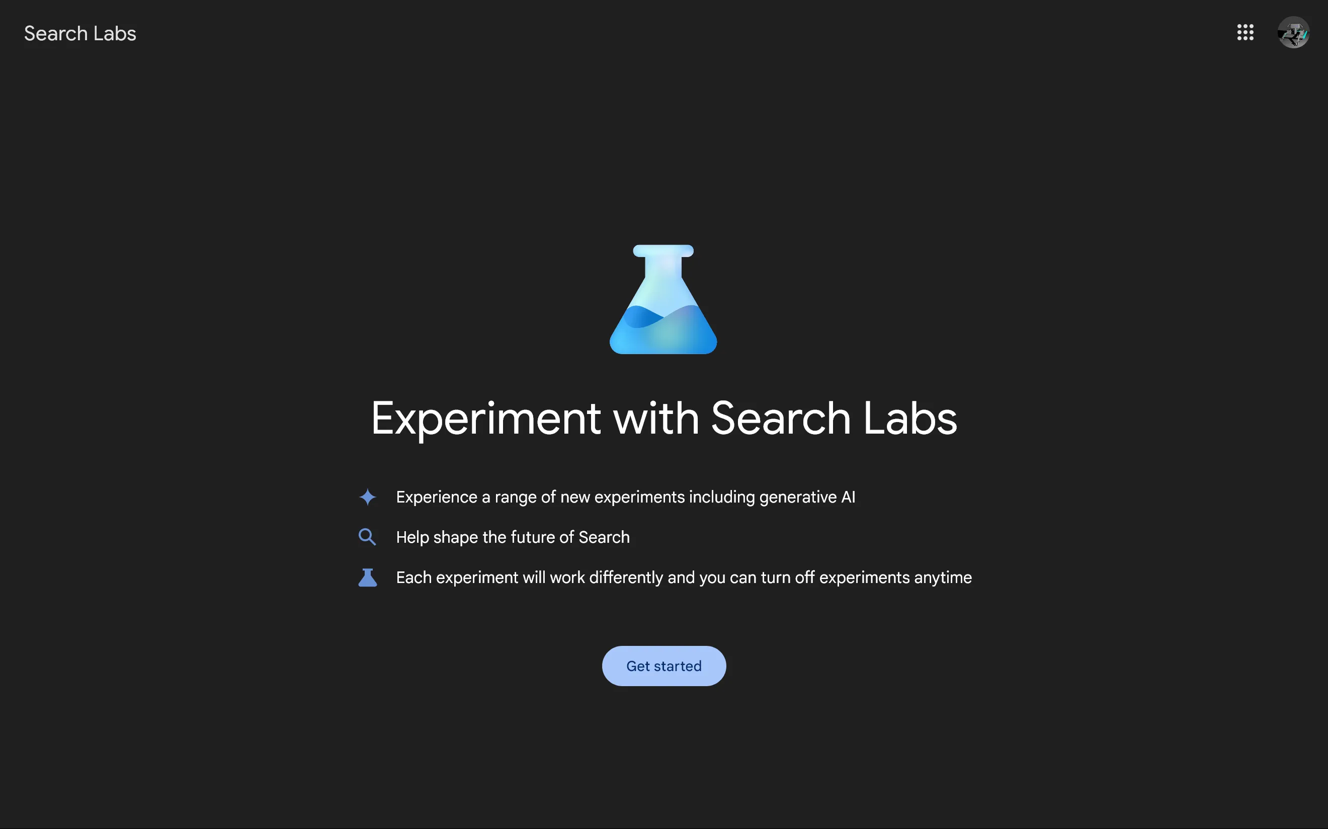 Search Labsの設定画面