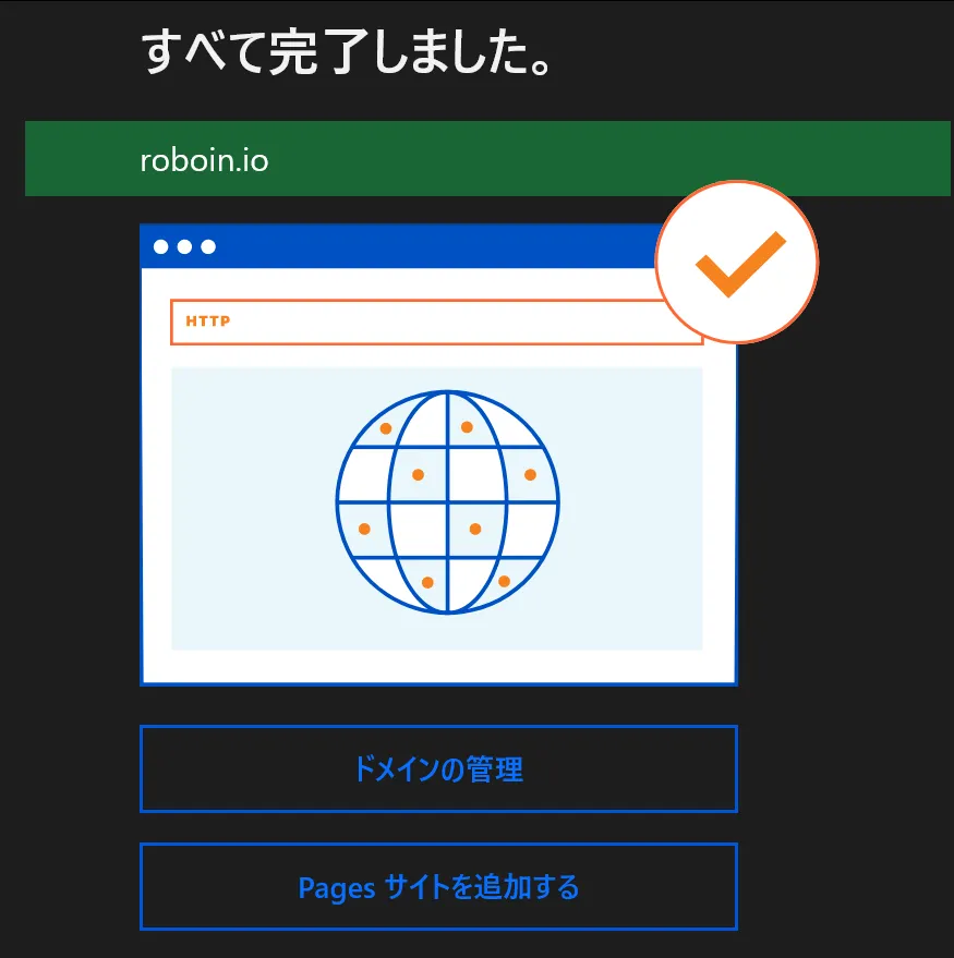Cloudflare Registrarでドメインを購入した画面