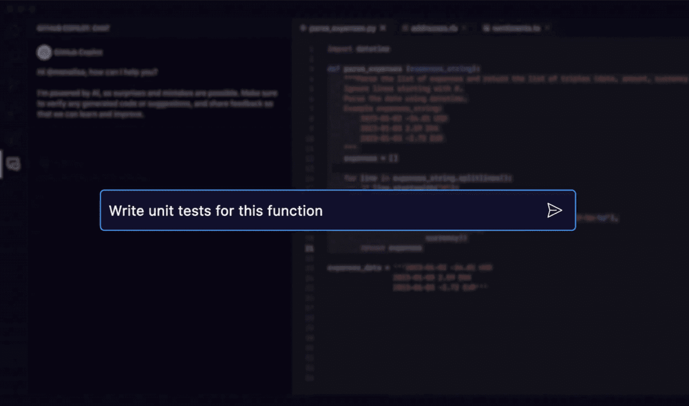 GitHub Copilot Chatの画像