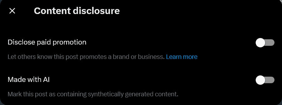What does "Made with AI" on X posts mean and when does it show up? Here ...
