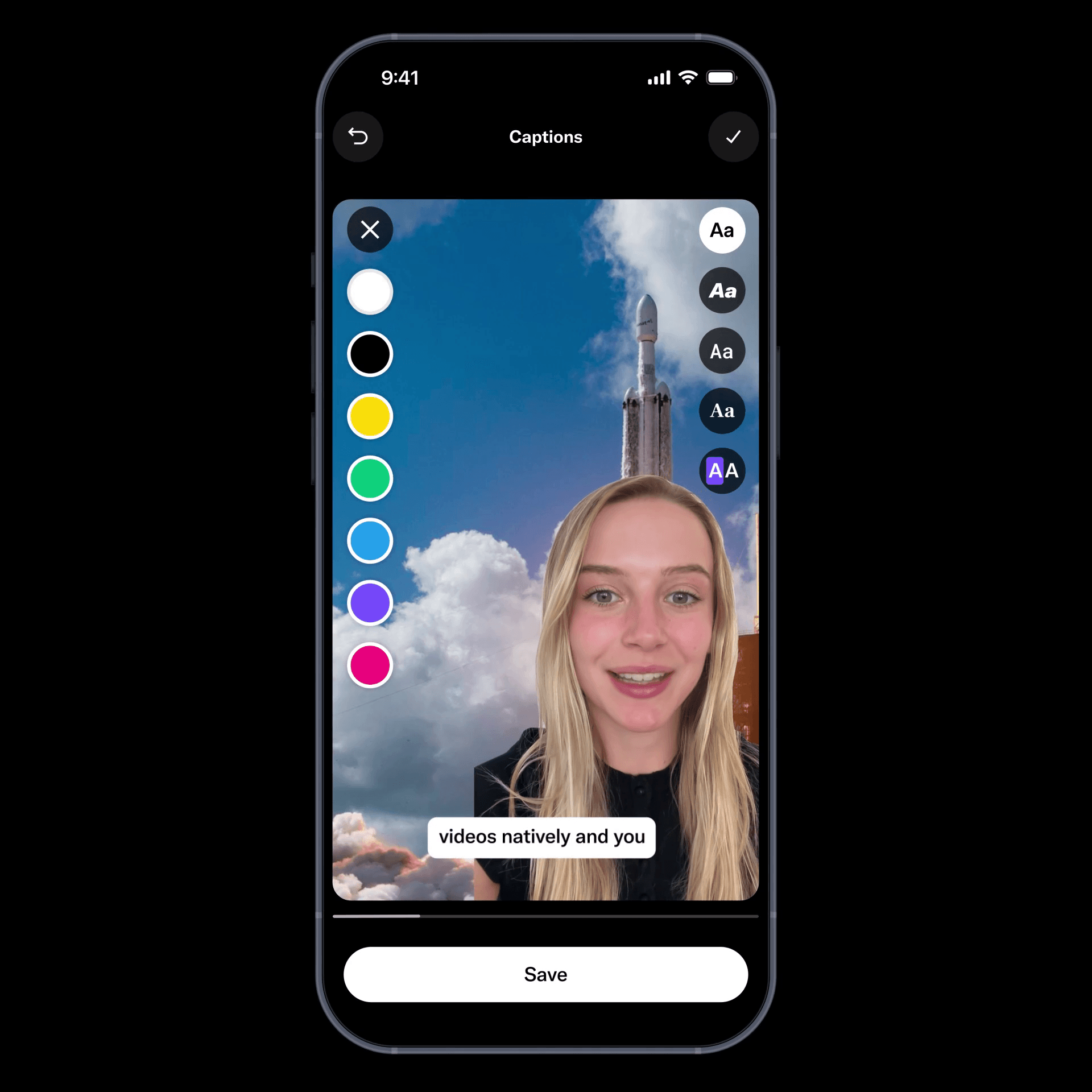 Image showing the new video editor in the X app for iOS