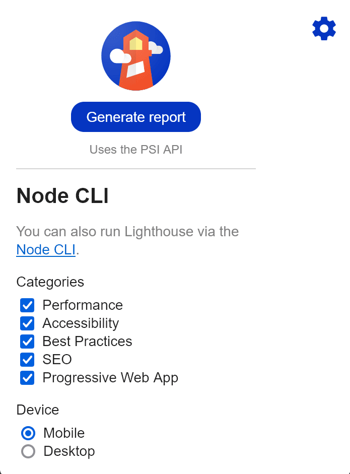 Google Lighthouse