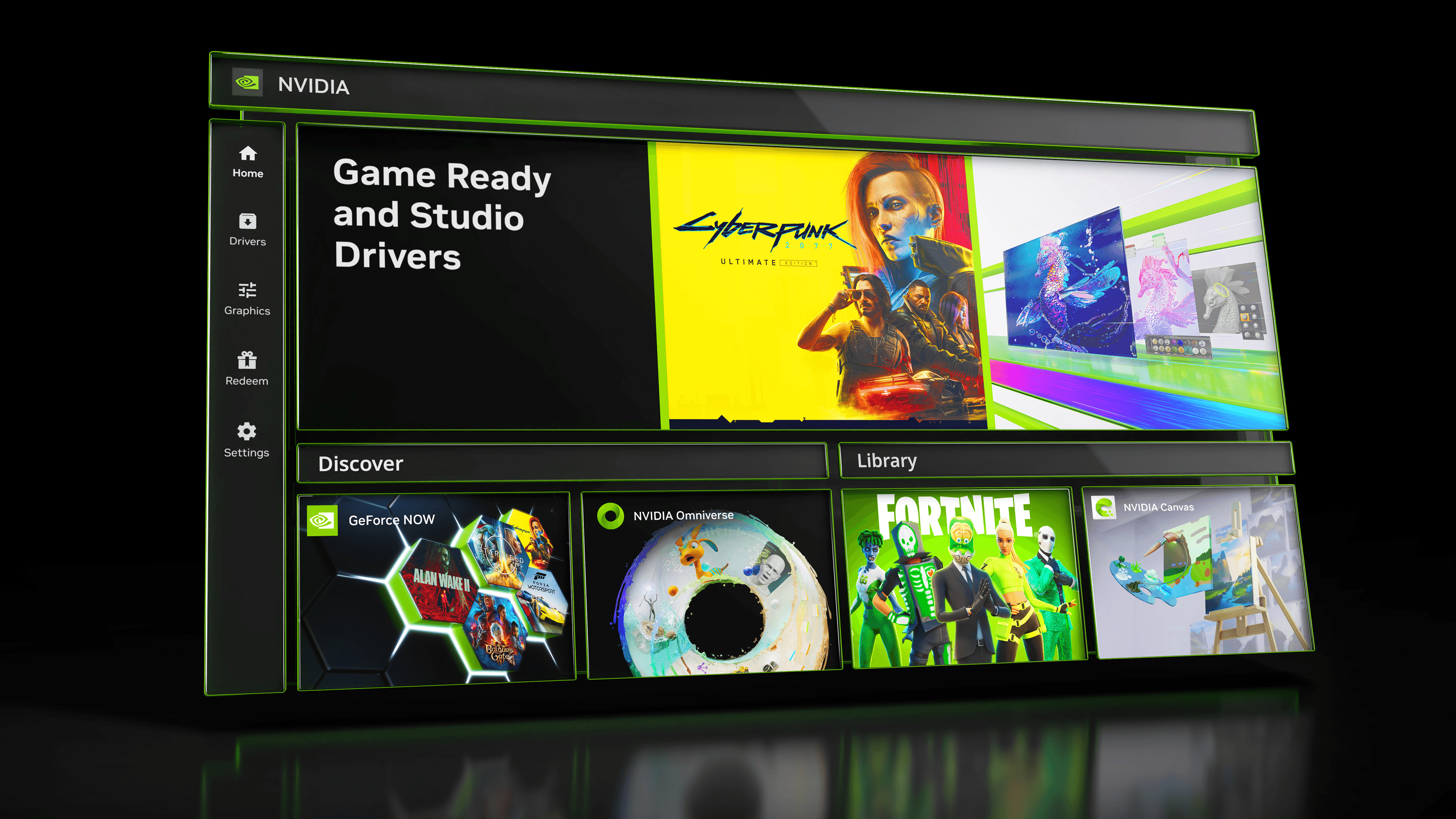 NVIDIAアプリのスクリーンショット